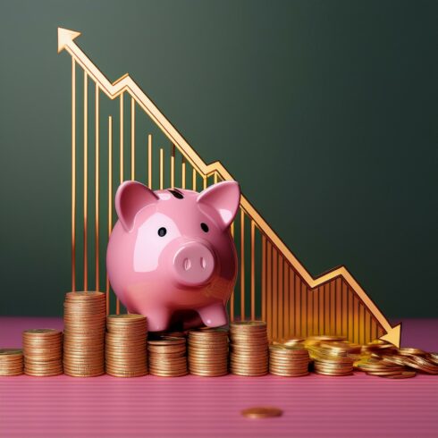 Piggy Bank on Shaky Grounds – Symbolizing Economic Decline and Financial Struggles cover image.