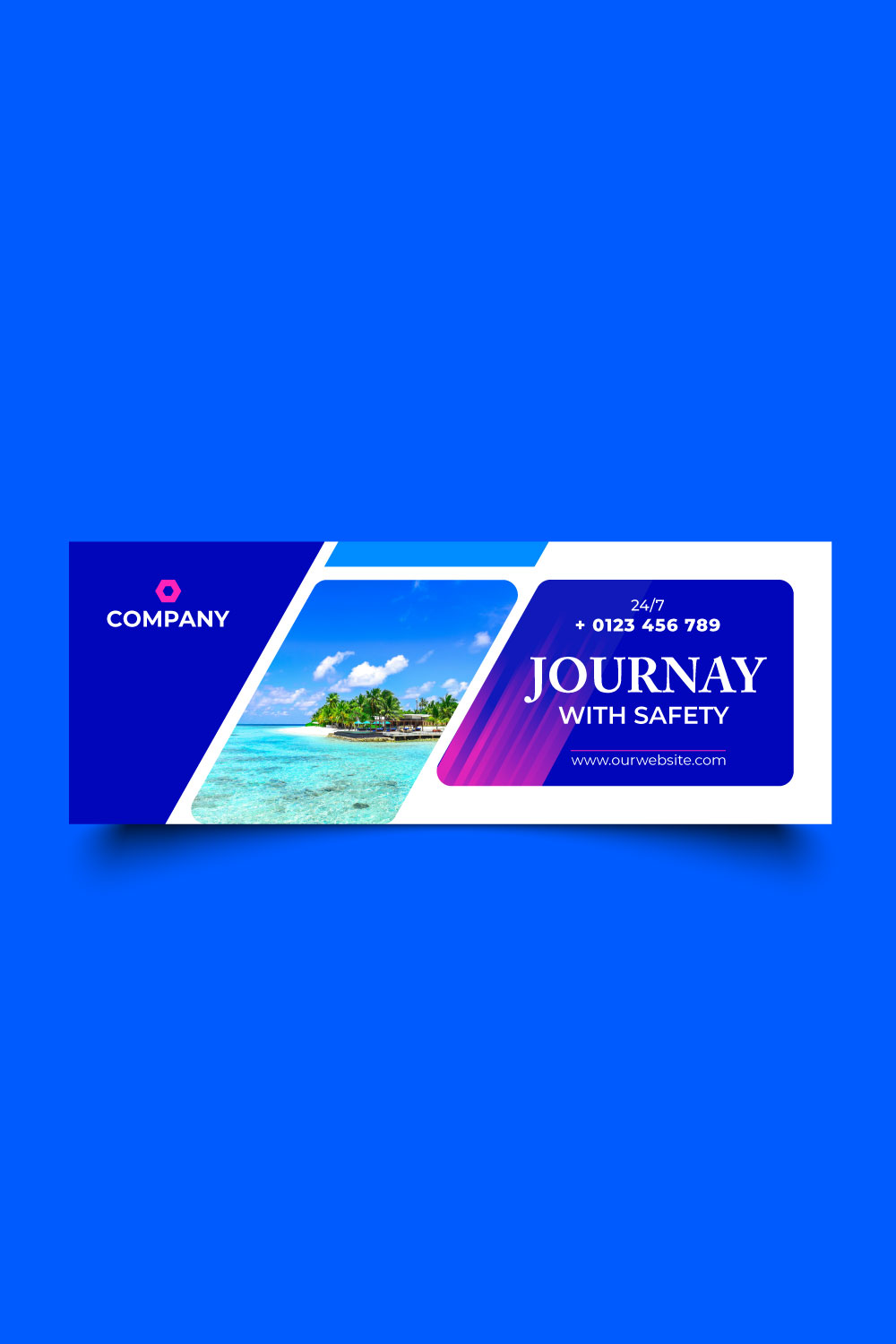 social media cover design for travel company, facebook cover design, instagram cover design pinterest preview image.