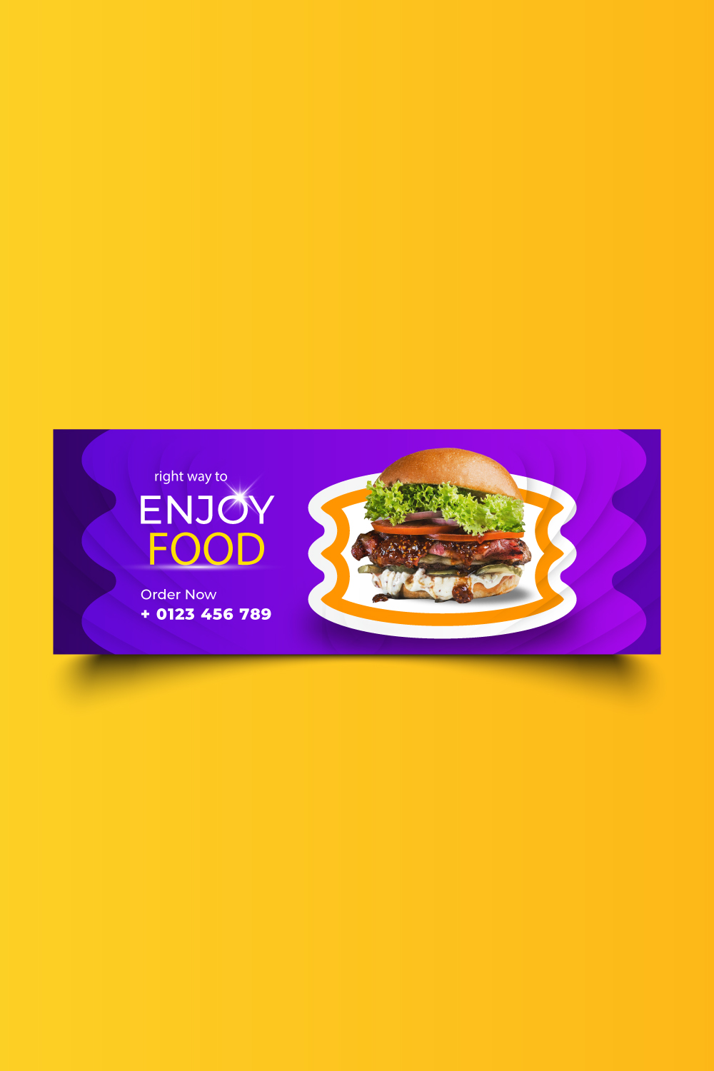 social media cover design for food company, facebook cover design, instagram cover design pinterest preview image.