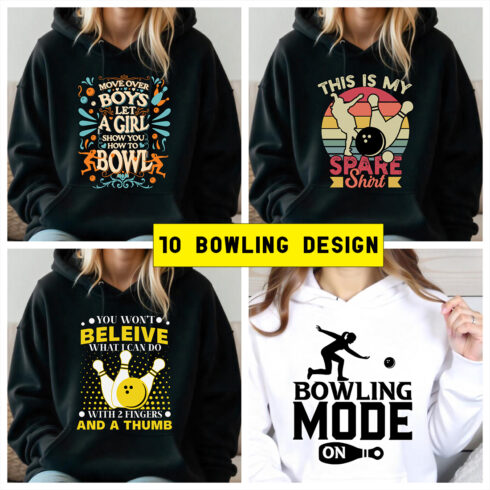 10 Bowling Graphic in one Bundle cover image.