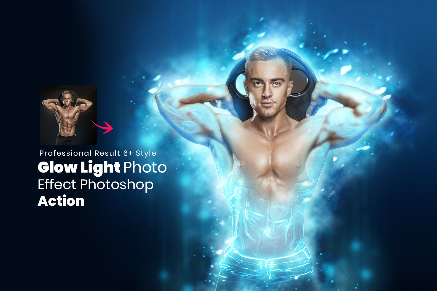 glow light photoshop action cover 925