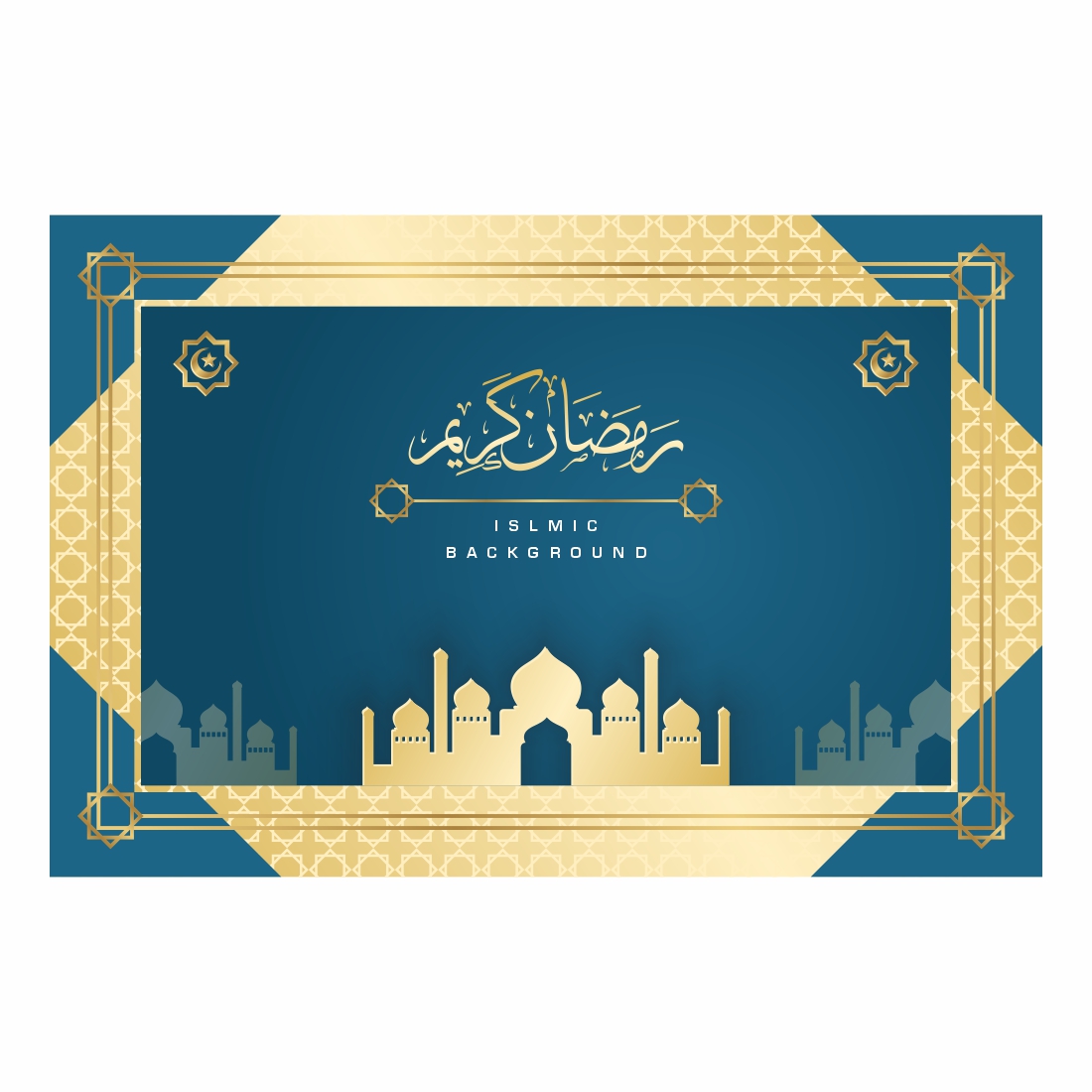 Gradient-Ramadan vertical-poster-template preview image.