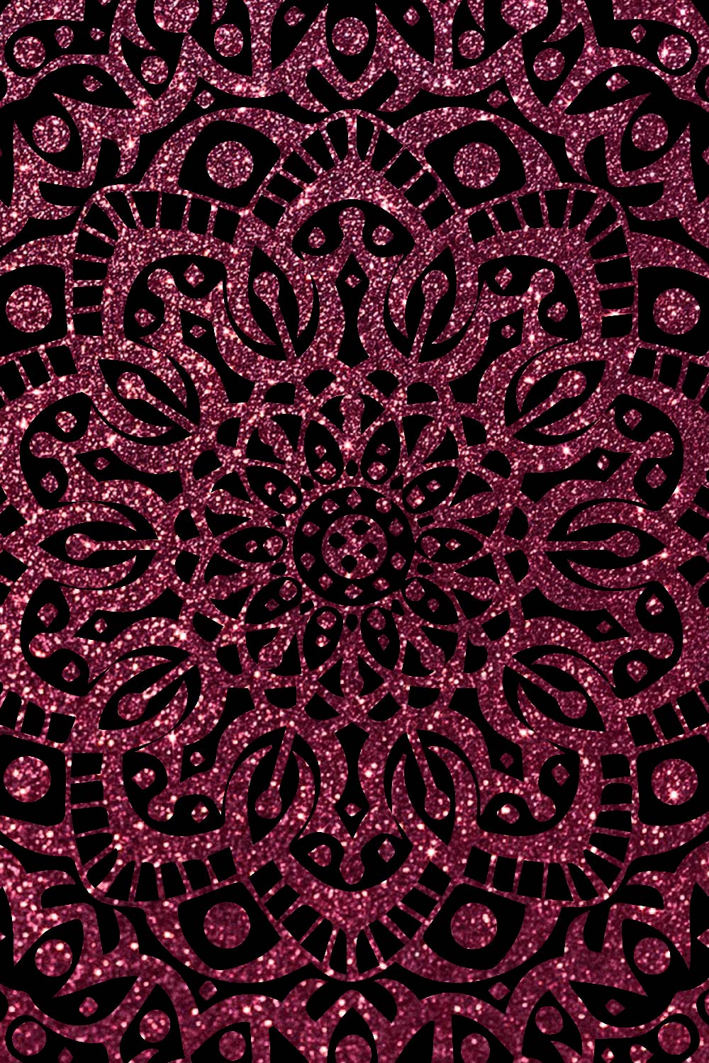 Unique glitter Mandala Background Bundles,Vector image pinterest preview image.