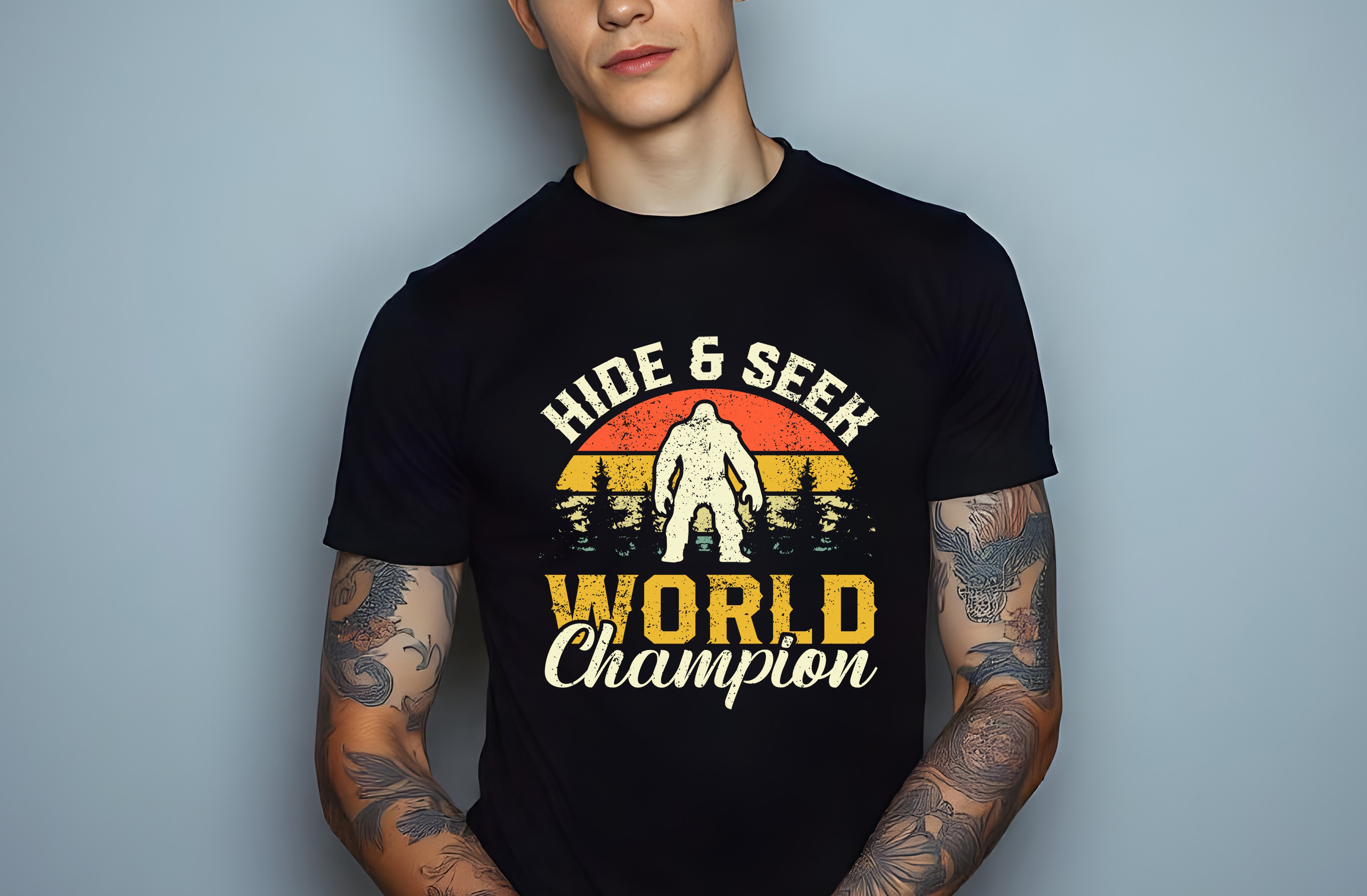 hide seek world champion graphic design male t shirt mockups 122