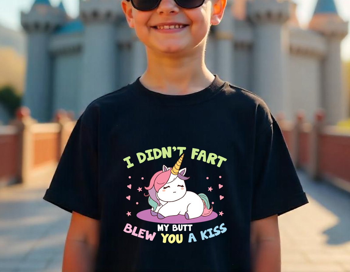 i didnt fart my butt blew you a kiss graphic designs male t shirt mockups 333