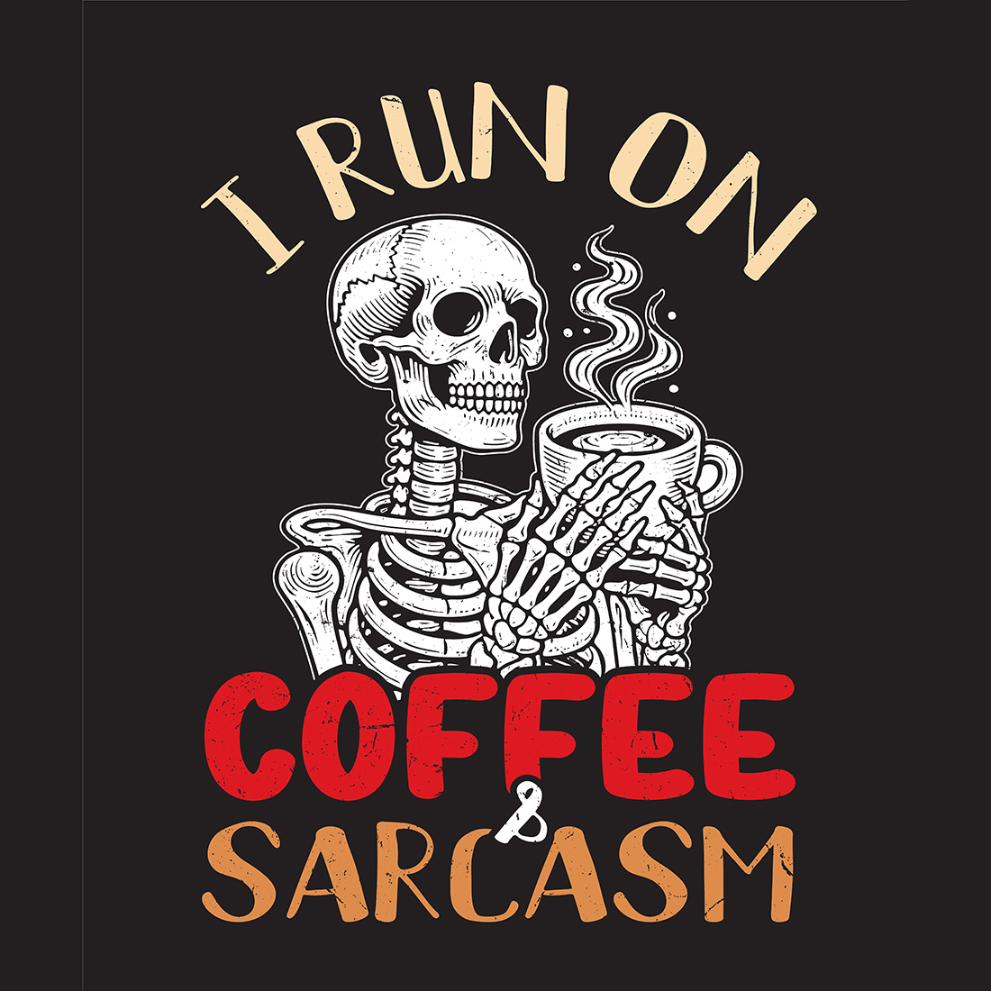 I Run On Coffee And Sarcasm Coffee Lover cover image.