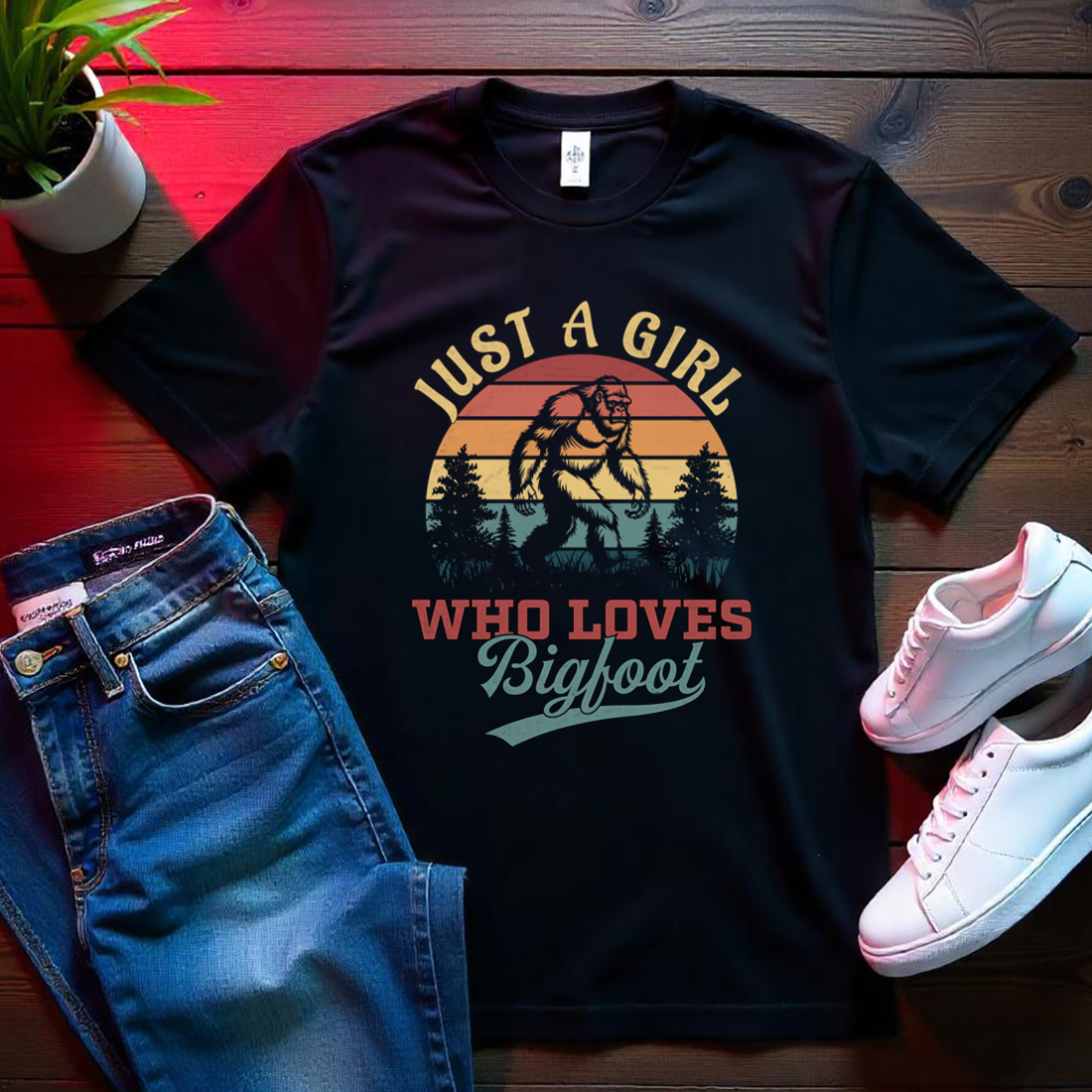 just a girl who loves bigfoot mockup 423