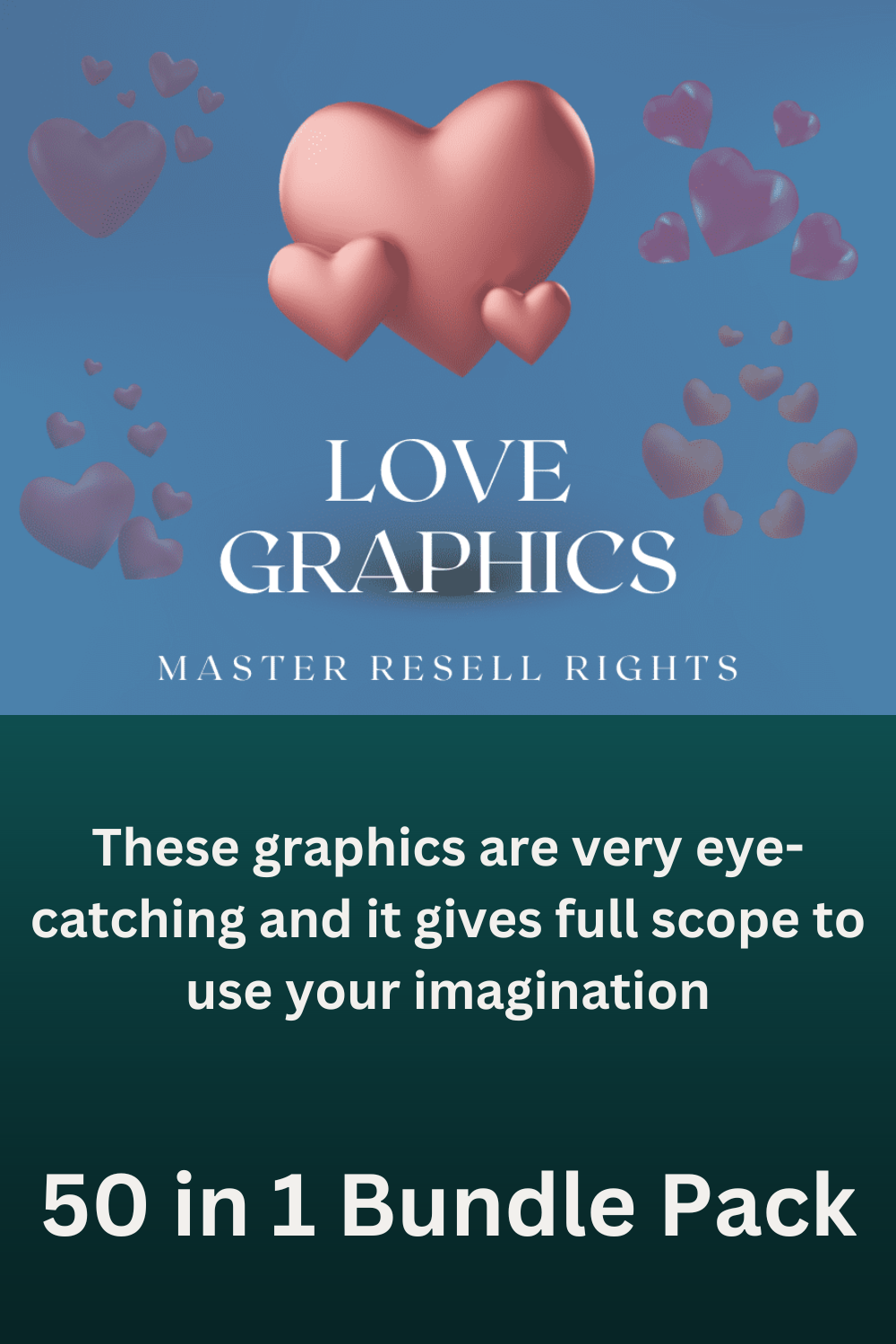 Love Graphics Bundles pinterest preview image.