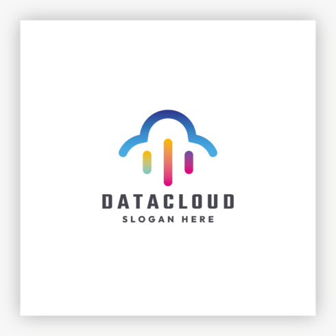 Data Cloud - Cloud Computing Logo cover image.