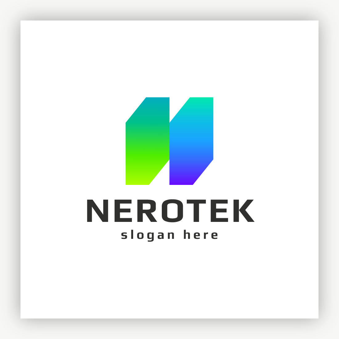 Nerotek Letter N Logo preview image.