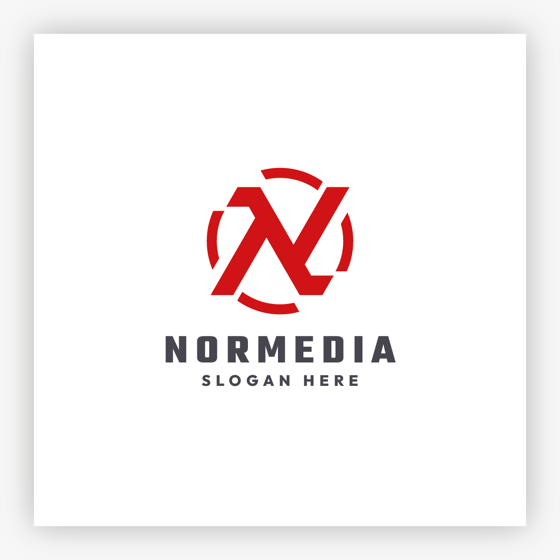 Nor Media Letter N Logo preview image.