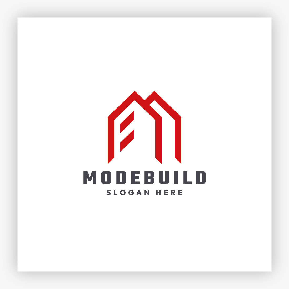 Modern Building Homes Logo preview image.