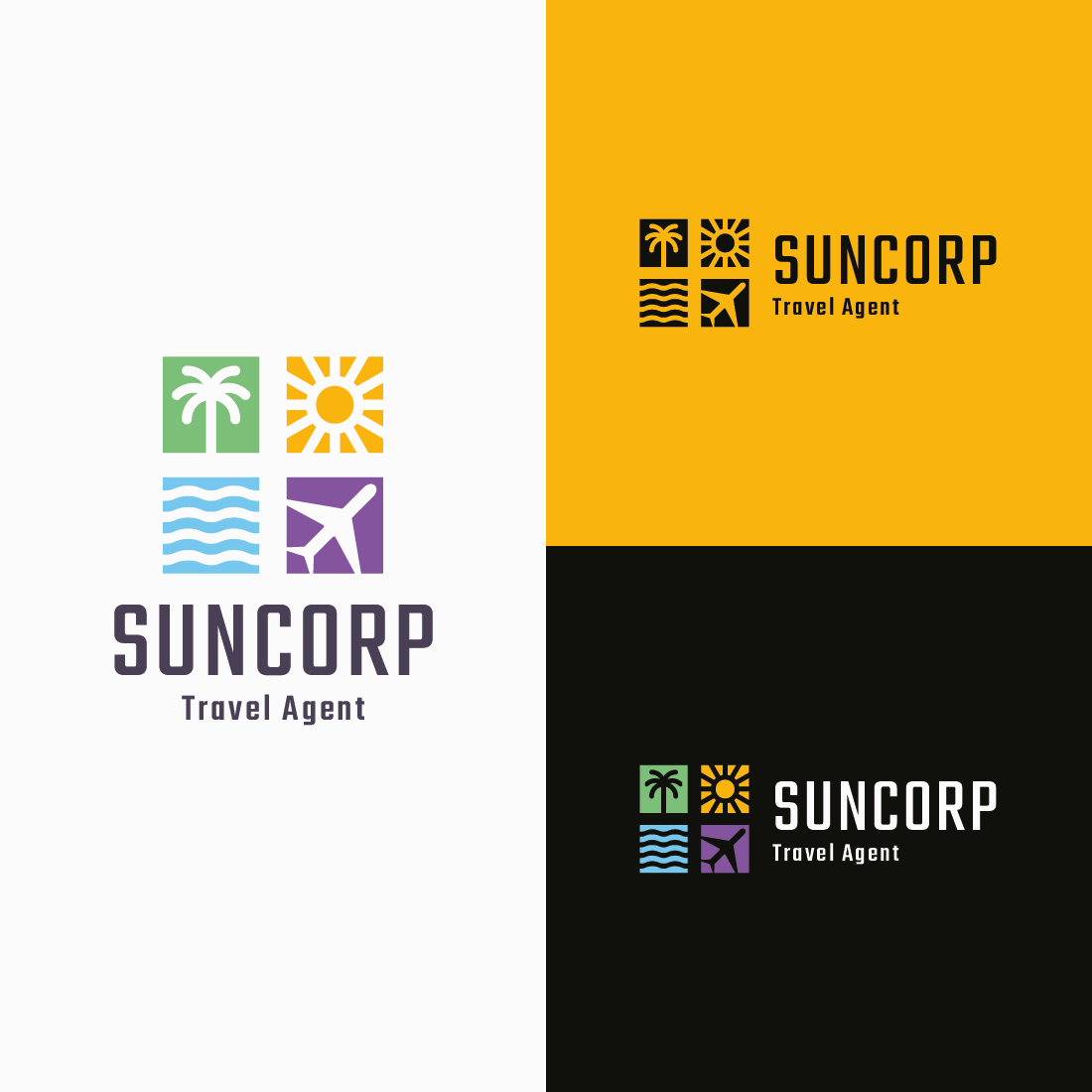 Sun Corp Travel Agent Logo preview image.