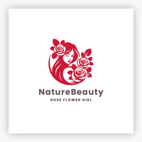 Nature Beauty Rose Girl Logo cover image.