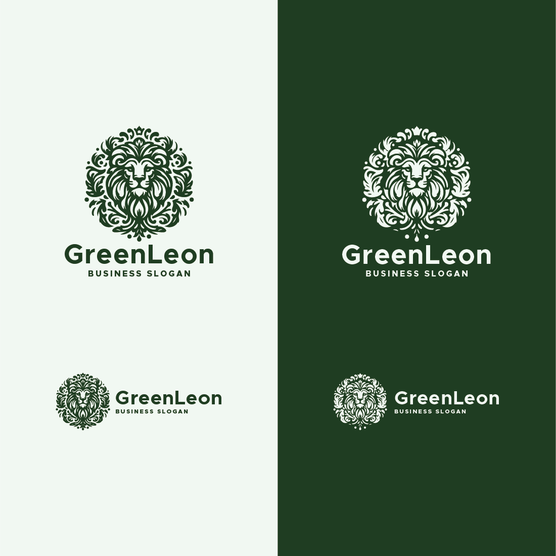 Green Leon Logo preview image.