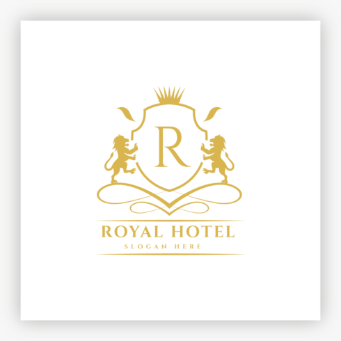 Royal Hotel Letter R Logo cover image.