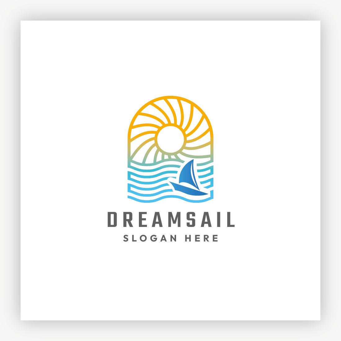 Dream Sail Boat Logo preview image.