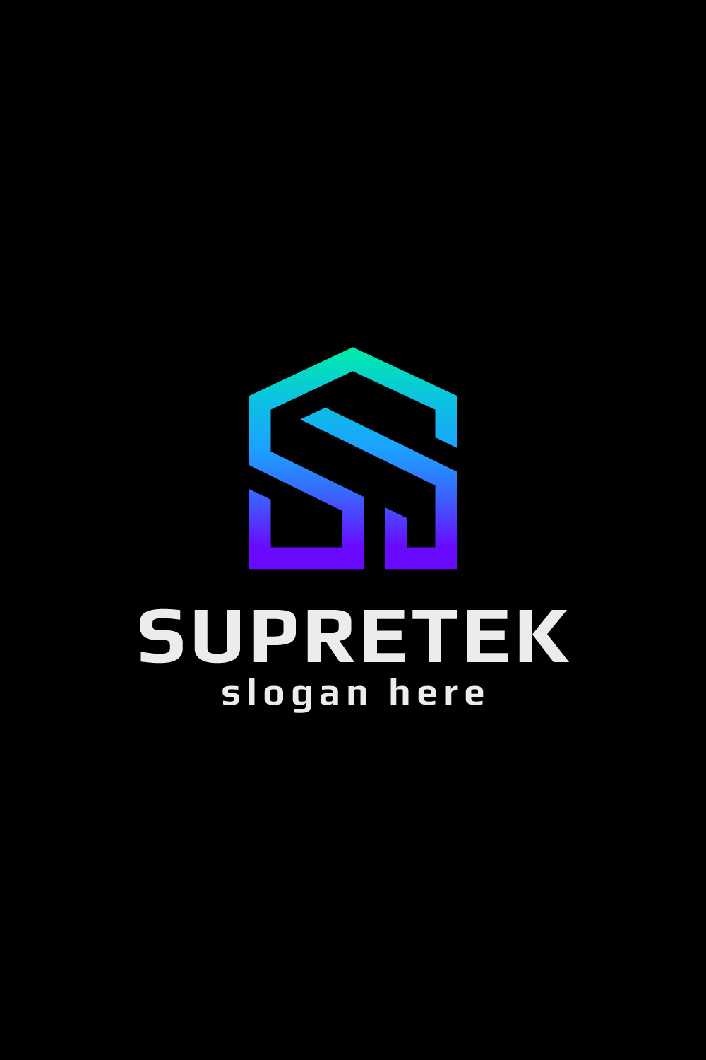 Supretek Letter S Logo pinterest preview image.