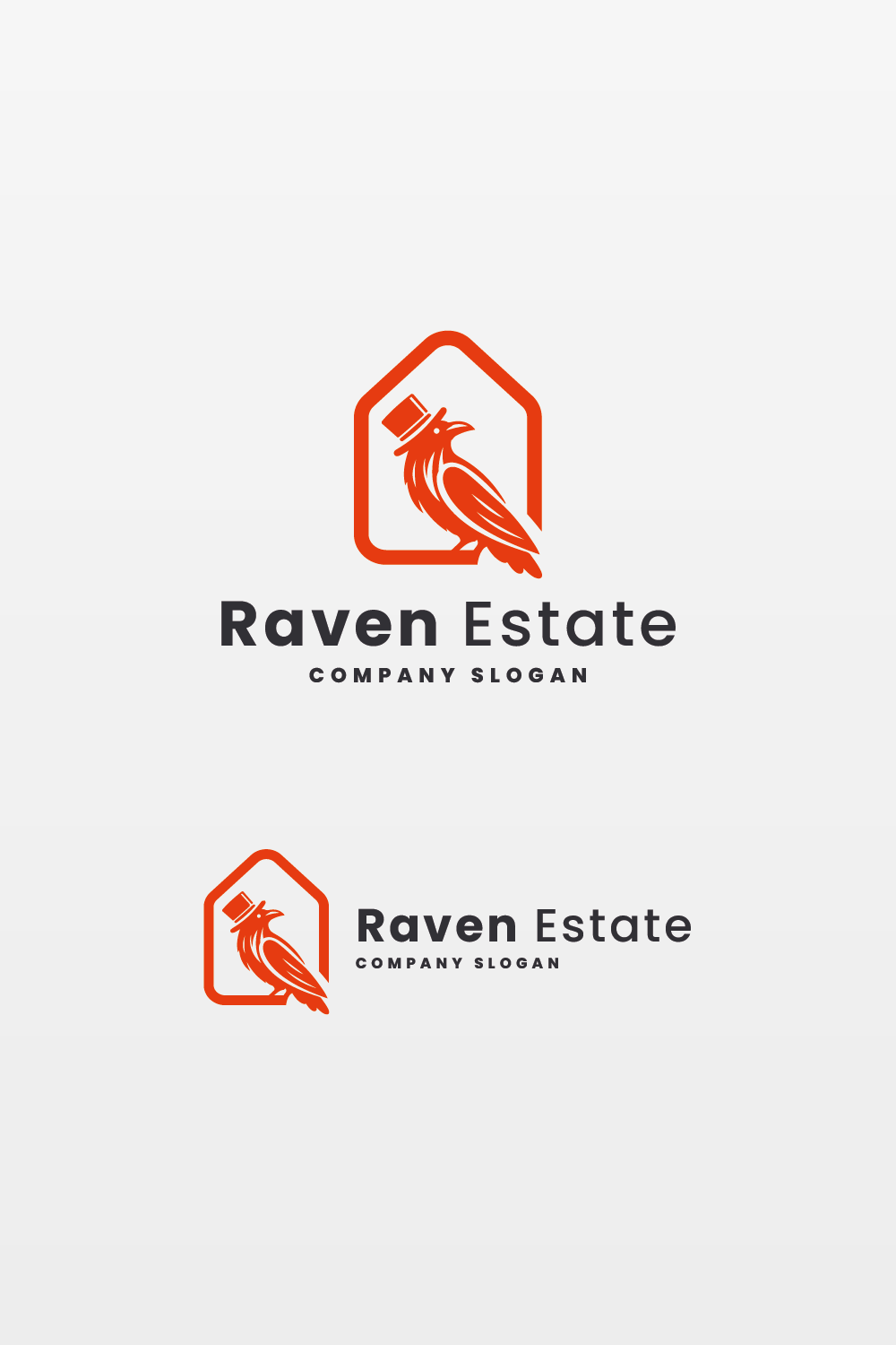 Raven Real Estate Logo pinterest preview image.