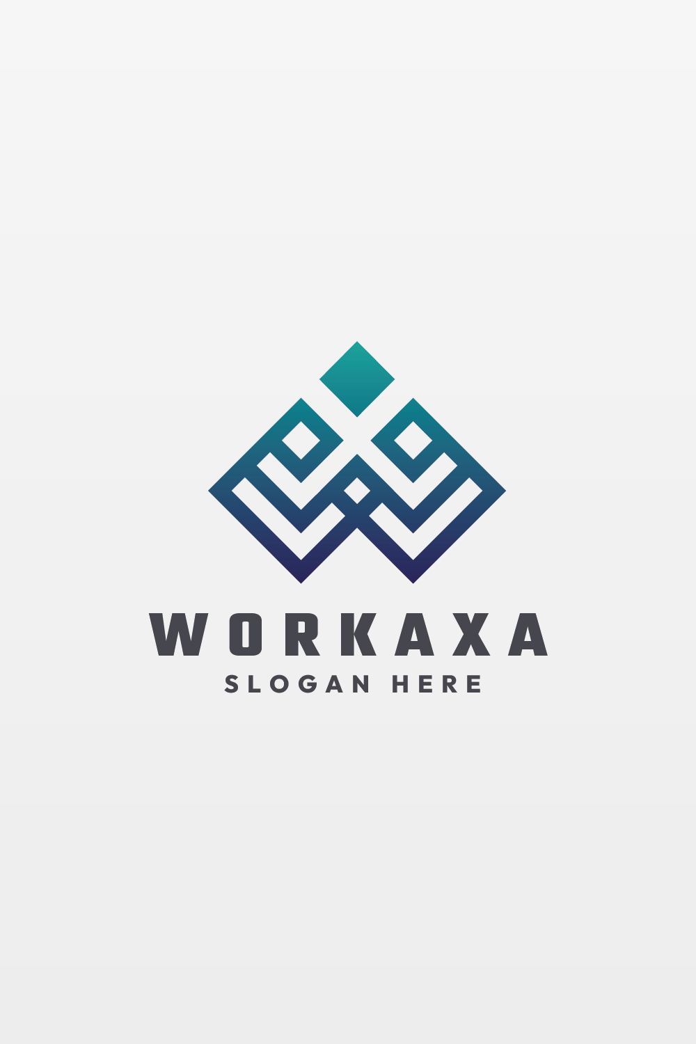 Workaxa Letter W Logo pinterest preview image.