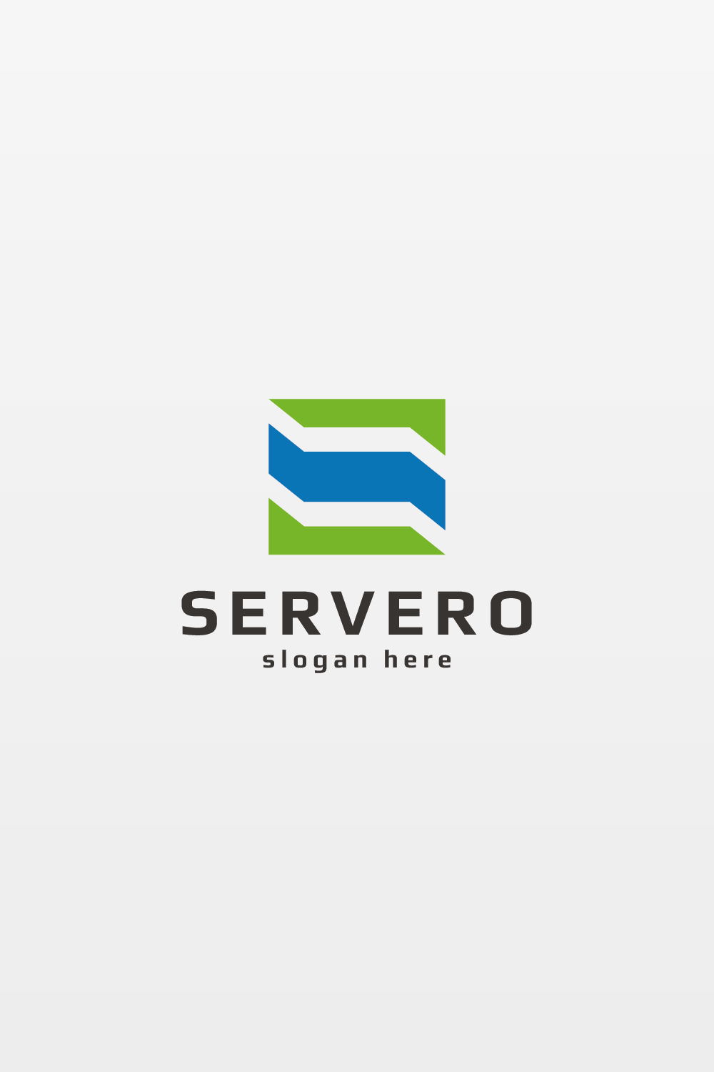 Servero Letter S Logo pinterest preview image.