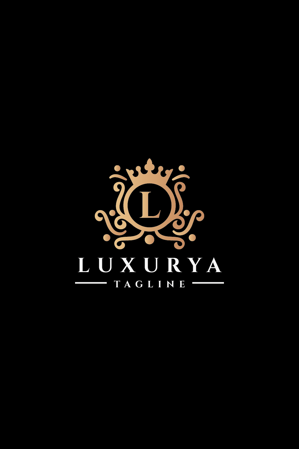 Luxurya Letter L Logo pinterest preview image.