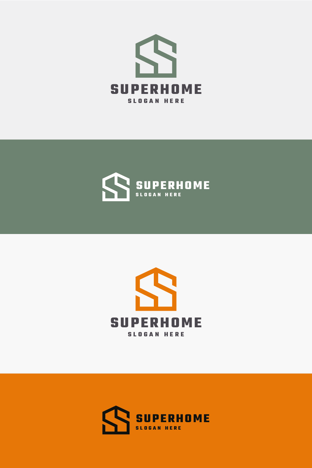 Super Home Letter S Logo pinterest preview image.