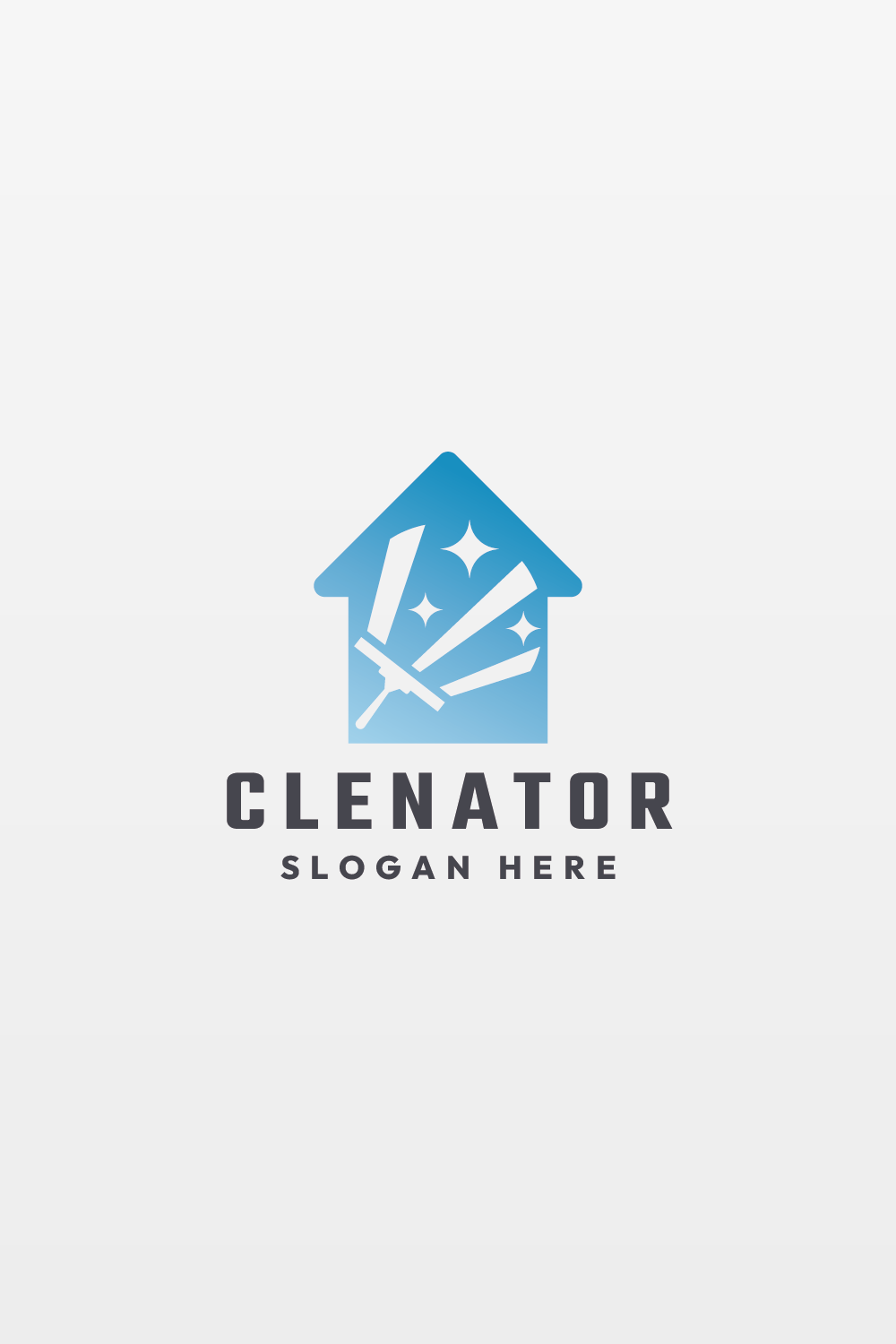 Clean House Care Logo pinterest preview image.