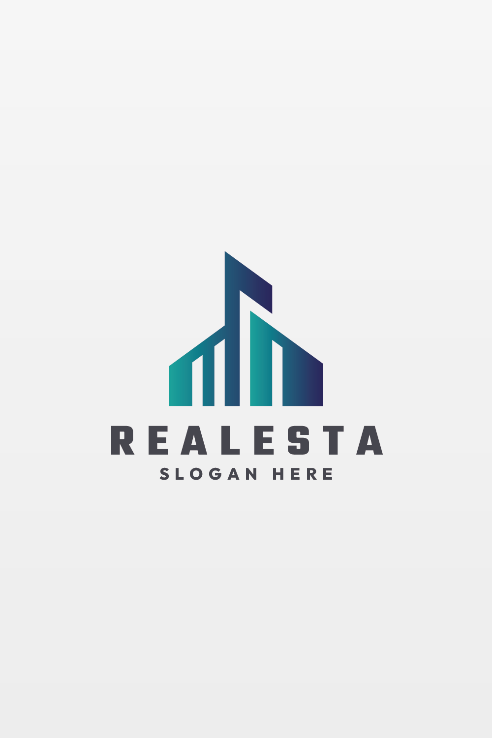 Real Estate and Homes Logo pinterest preview image.