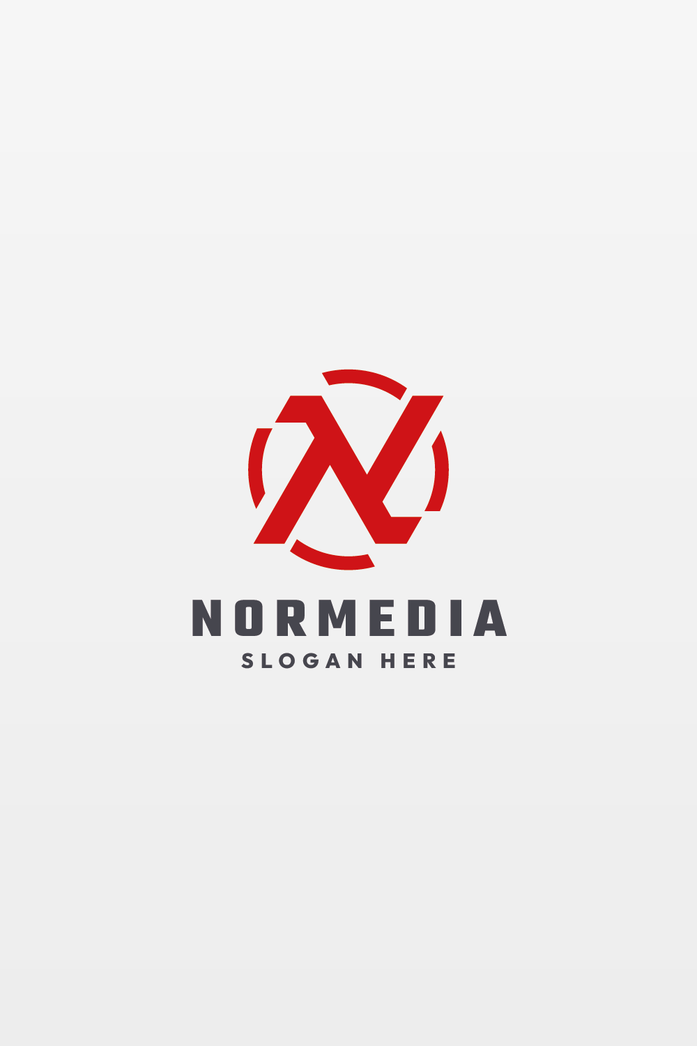 Nor Media Letter N Logo pinterest preview image.