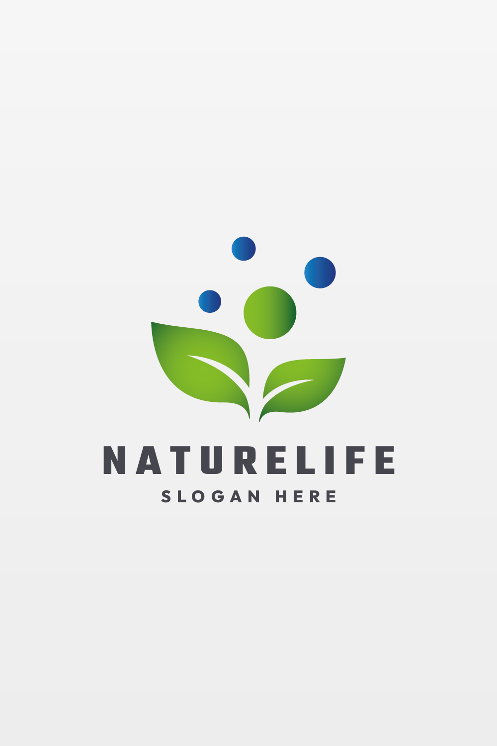 Green Nature Life Logo pinterest preview image.