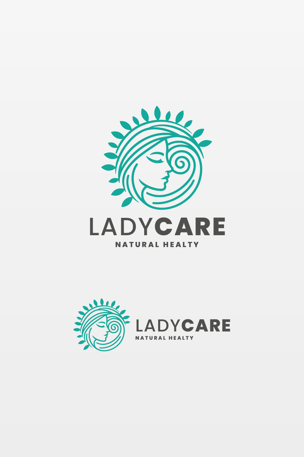 Lady Care Beauty Logo pinterest preview image.