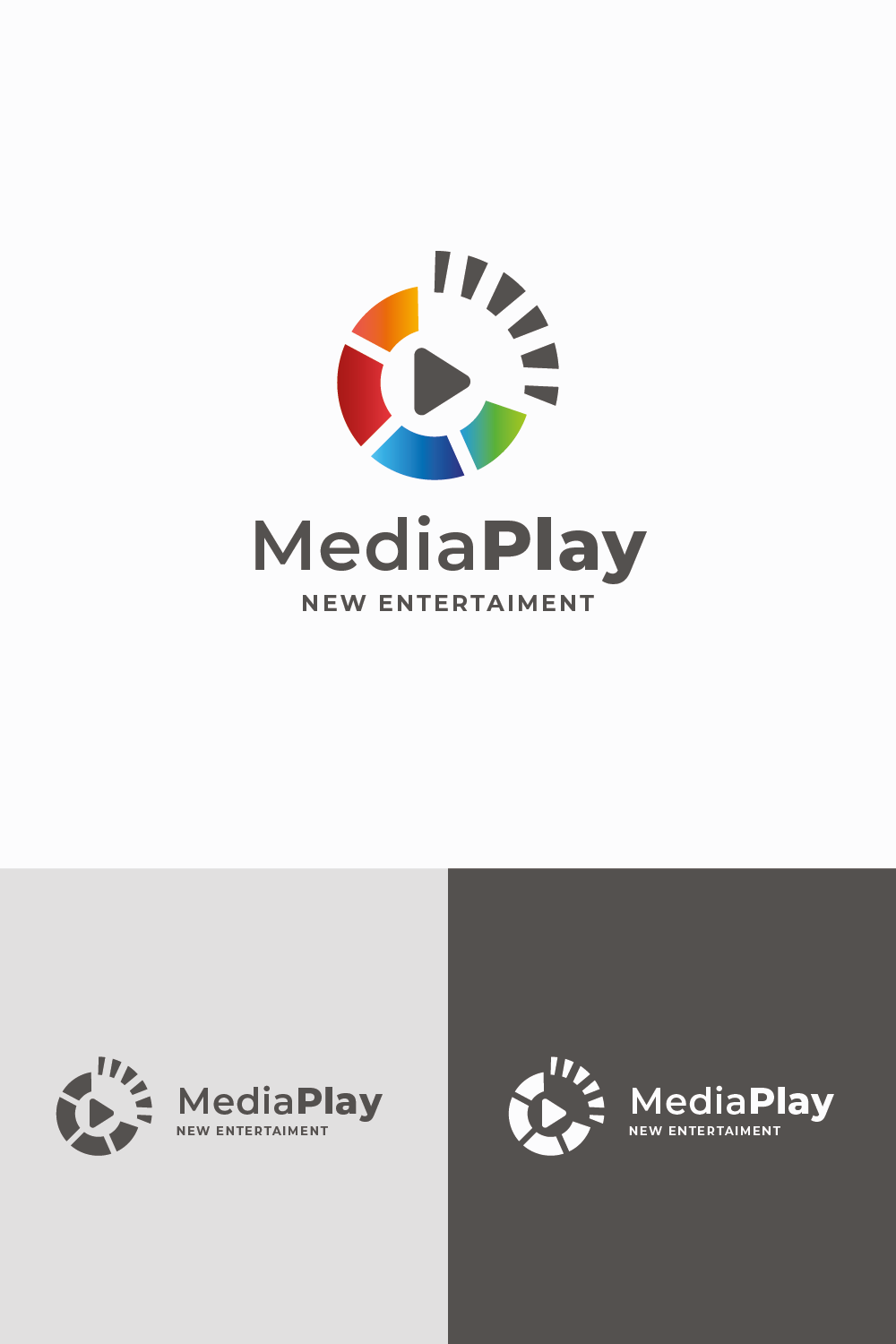 Media Play Agency Logo pinterest preview image.