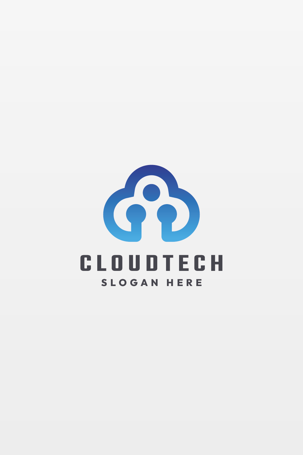 Digital Cloud Tech Logo pinterest preview image.