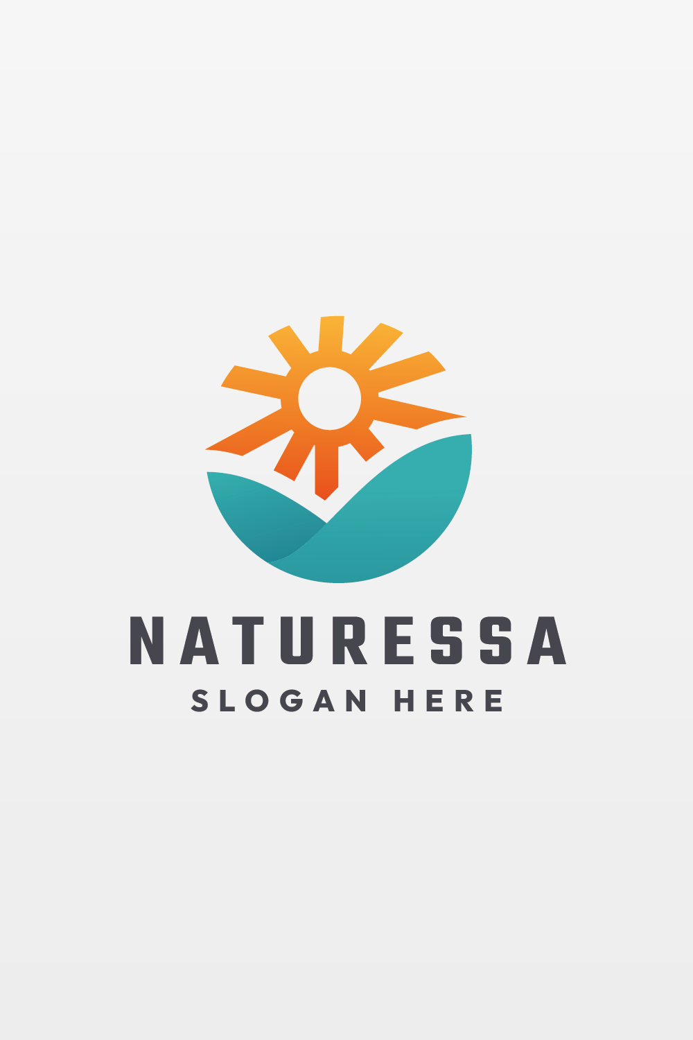 Sun Nature Tech Logo pinterest preview image.