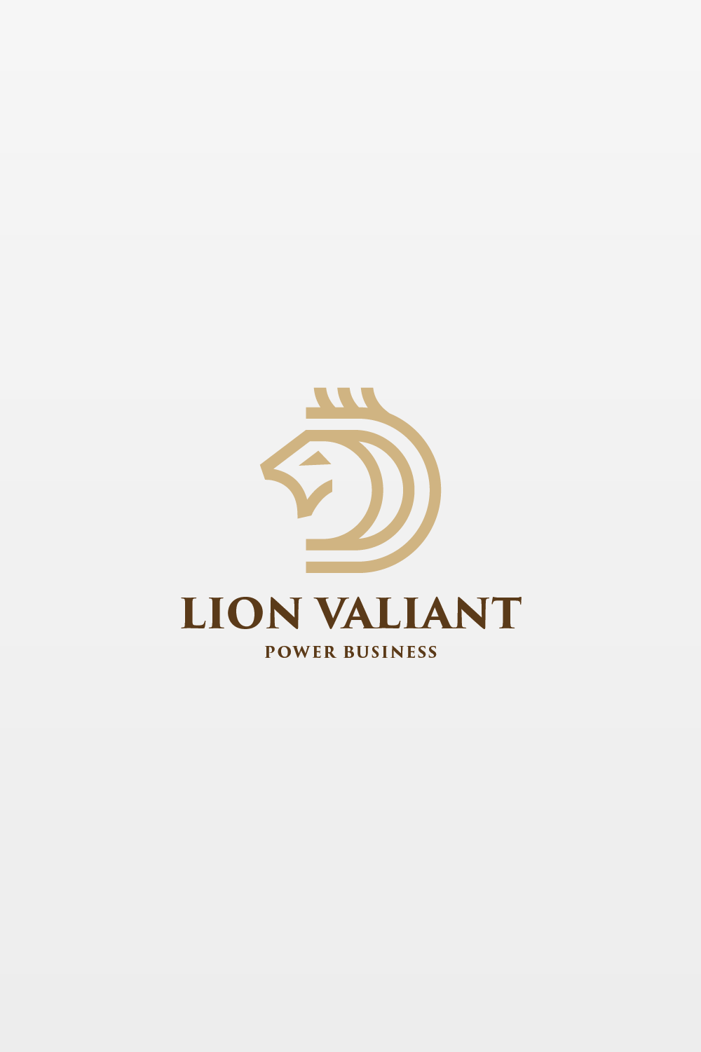 Lion Valiant Logo pinterest preview image.