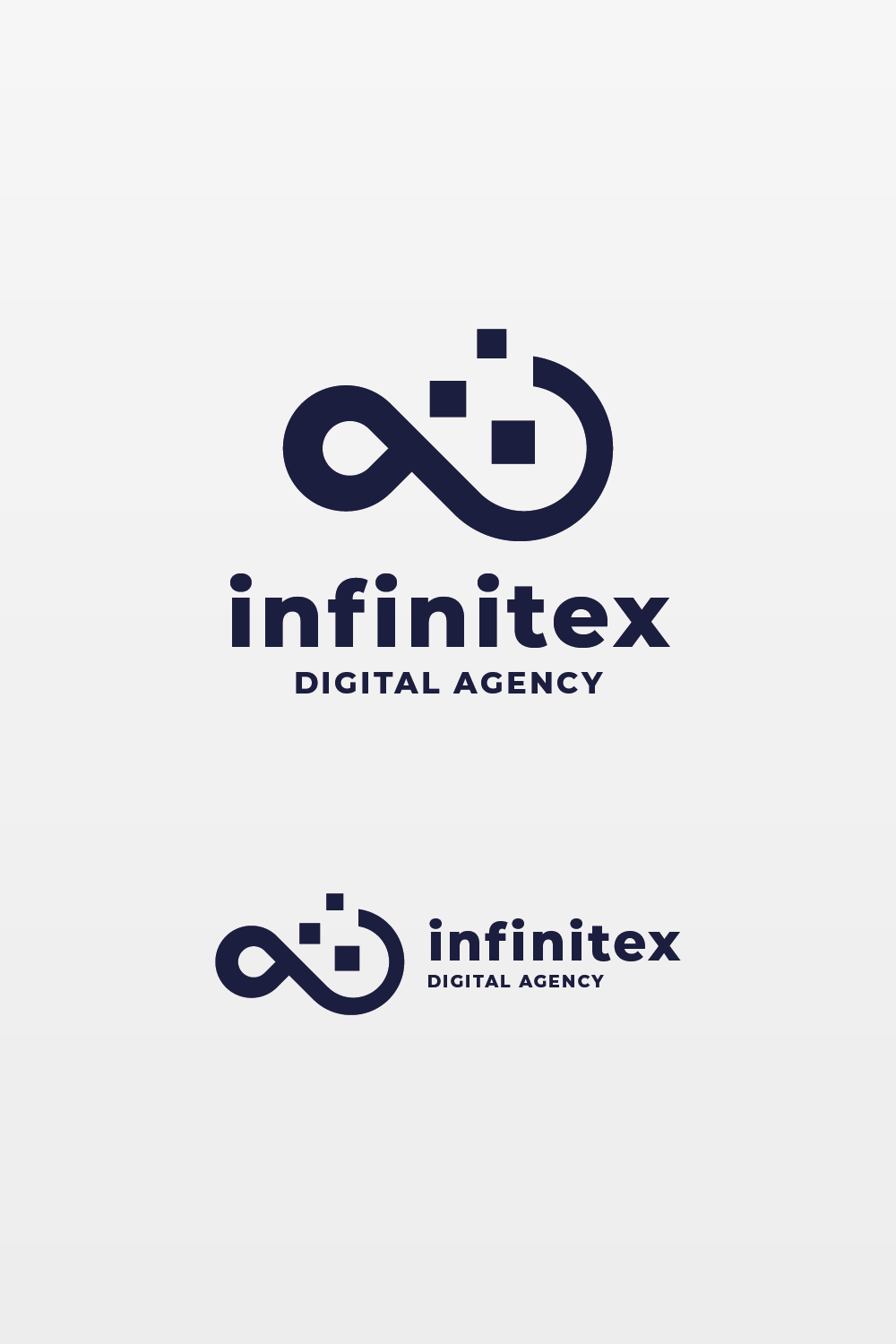 Pixel Infinity Digital Agency Logo pinterest preview image.