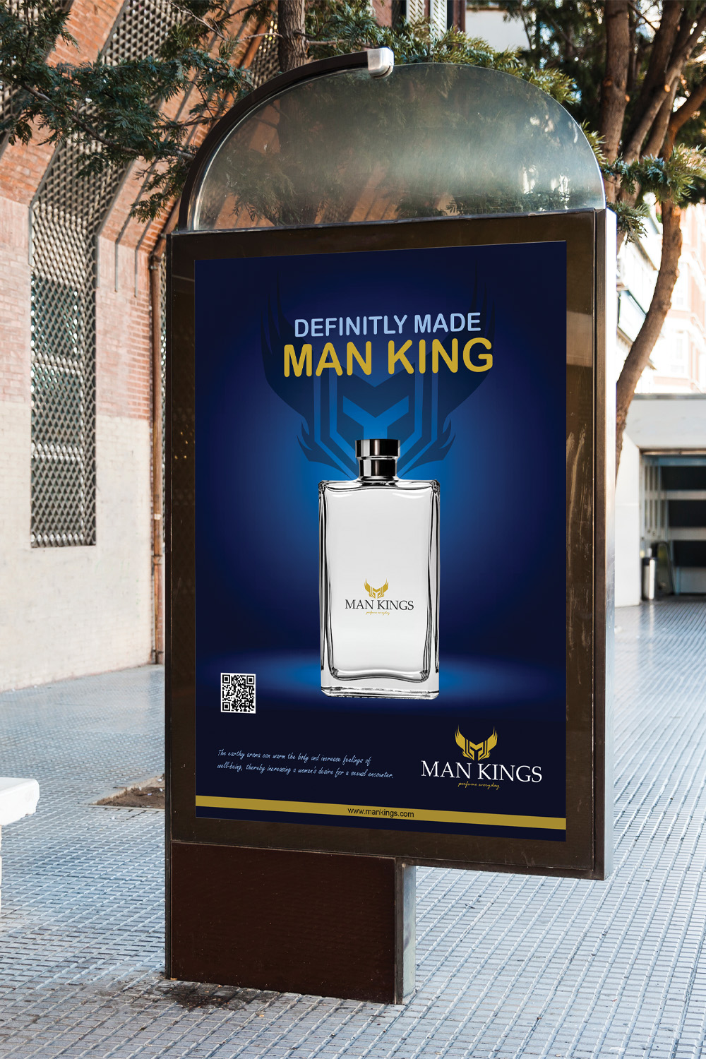 LUXURY PERFUME POSTER DESIGN MAN KINGS pinterest preview image.