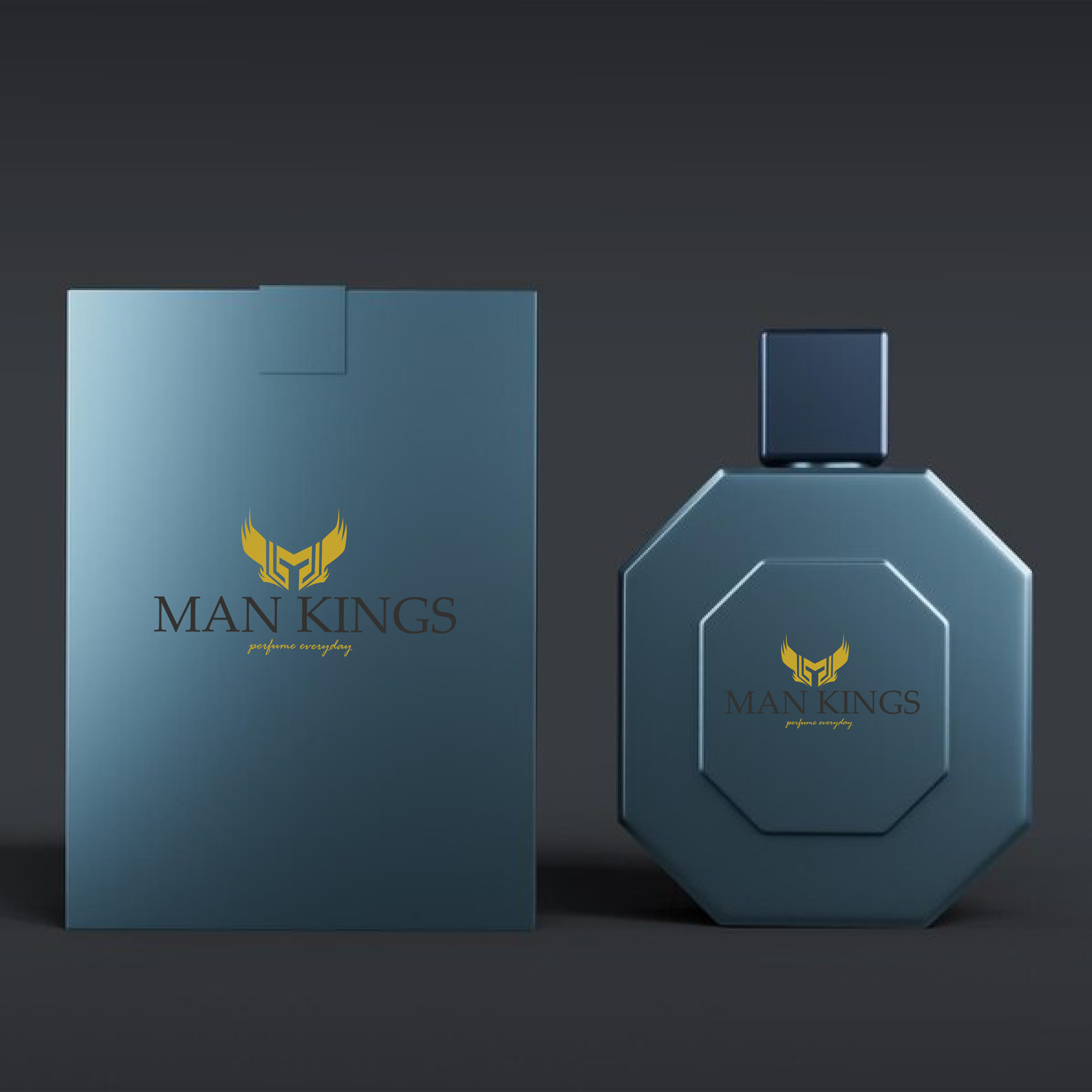 LUXURY PERFUME LOGO DESIGN MAN KINGS preview image.