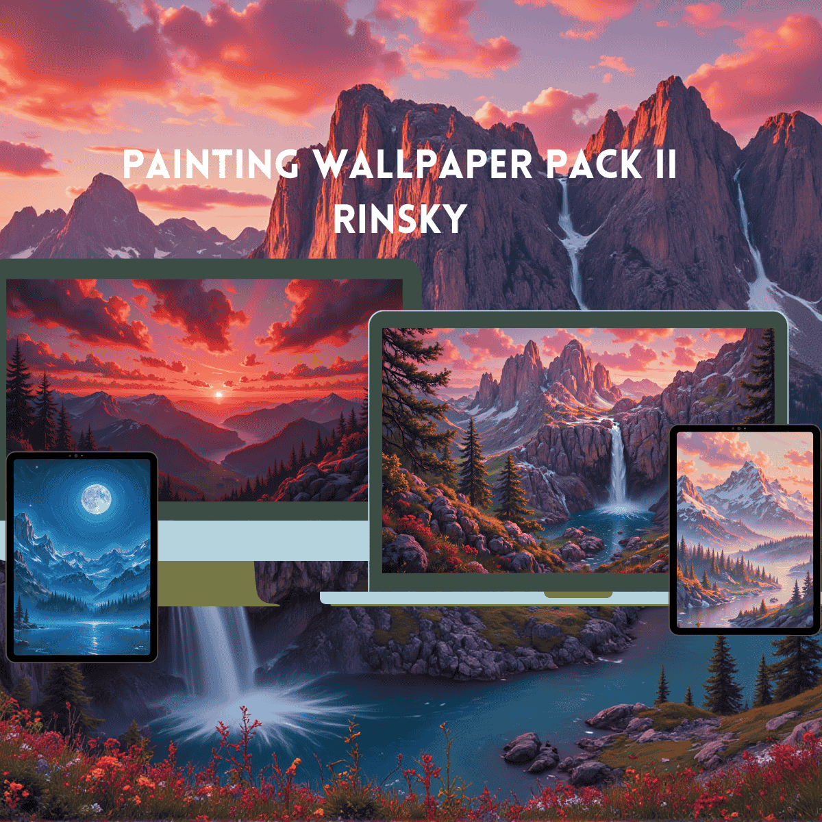 Paintin Wallpaper Pack II (20 4K UltraHD png) preview image.