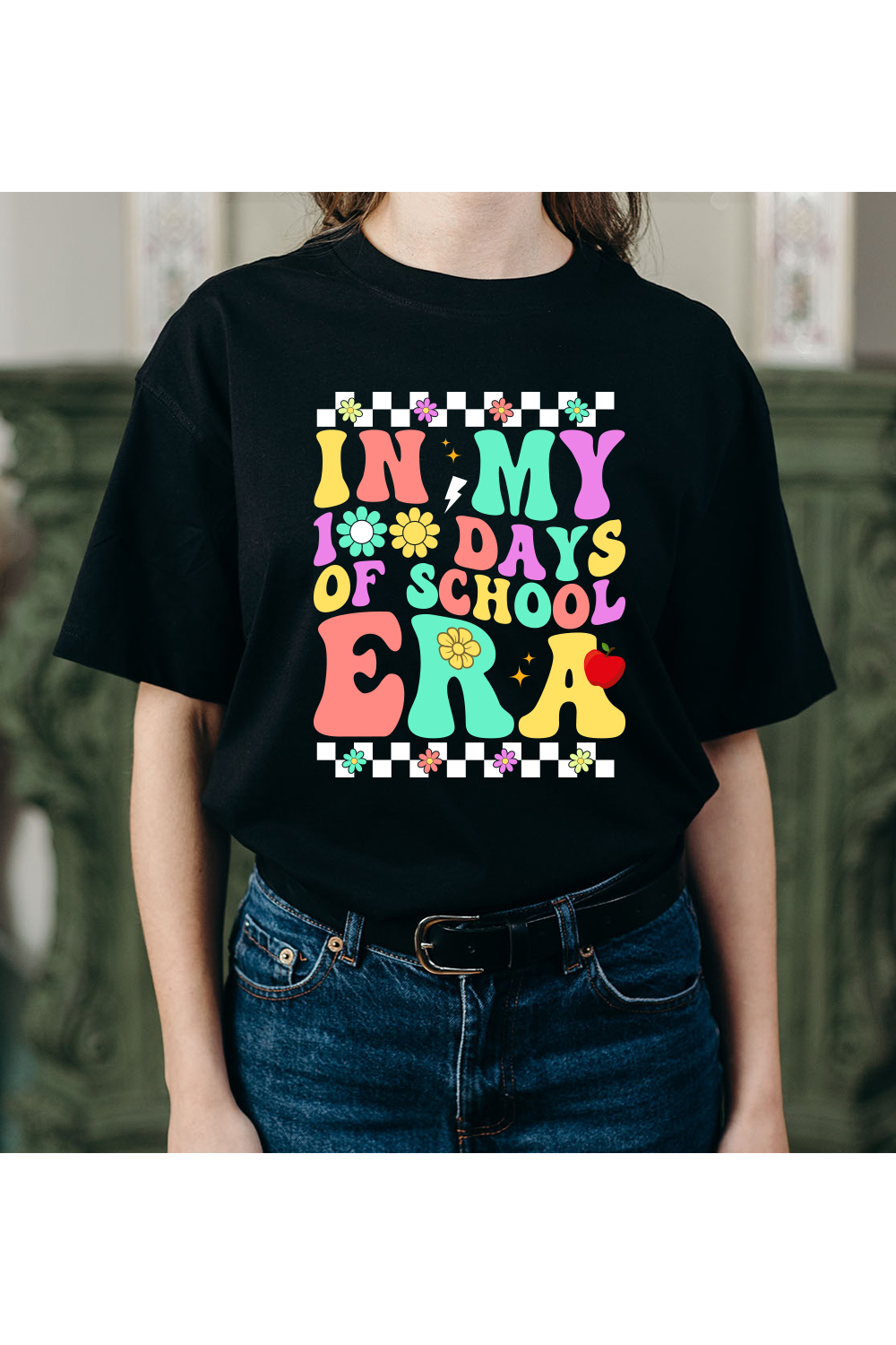 In My 100 Days of School Era T- Shirt pinterest preview image.