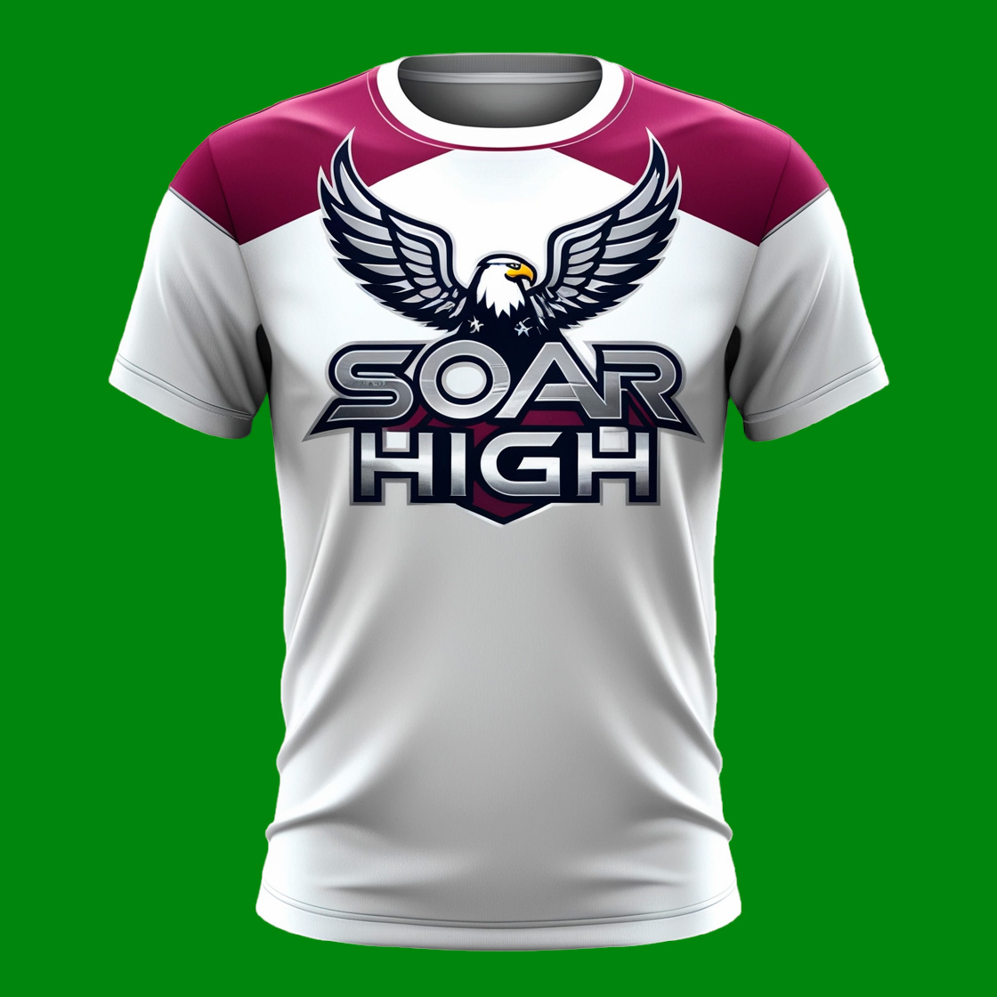 Soar High Eagle Sports Tee cover image.