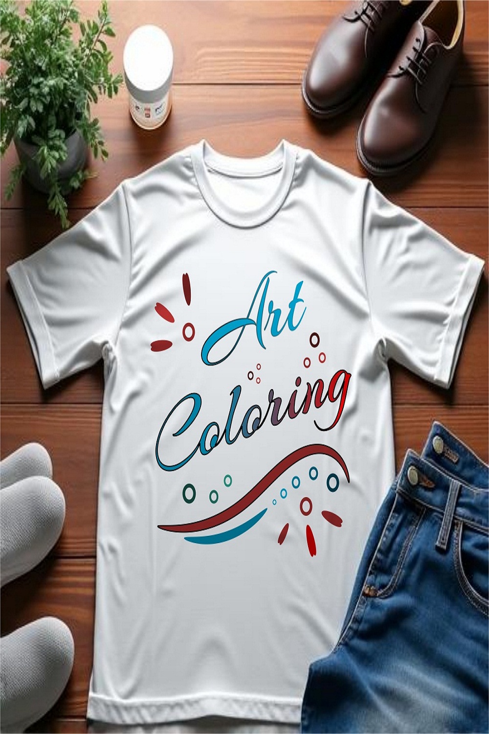 coloring art t-shirt design pinterest preview image.