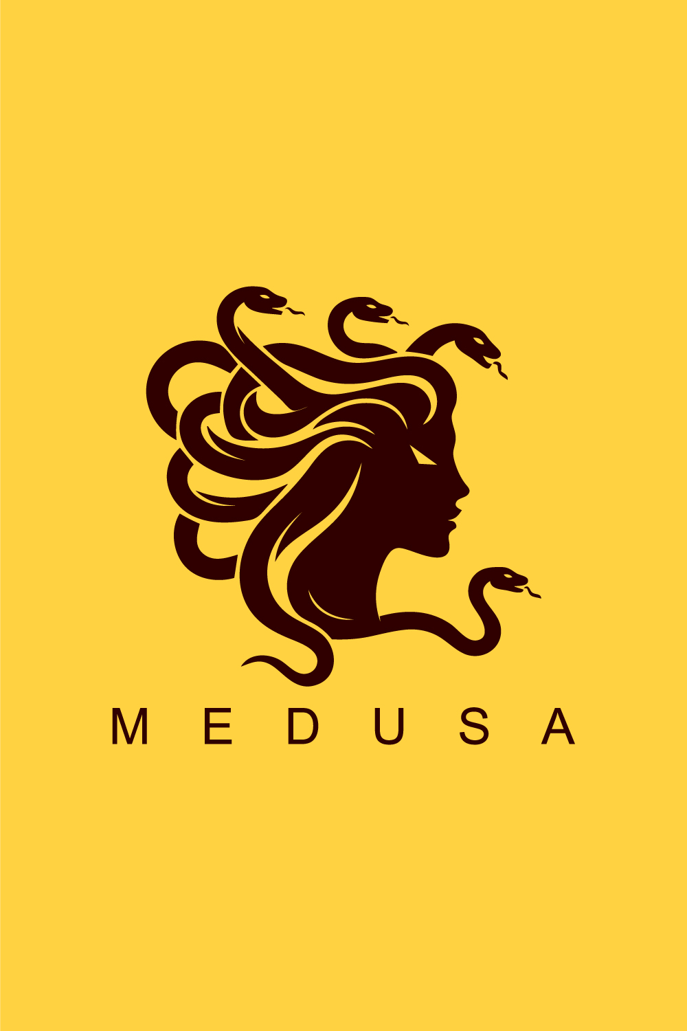 Medusa Logo pinterest preview image.