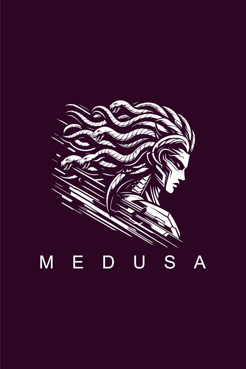 Medusa Logo pinterest preview image.