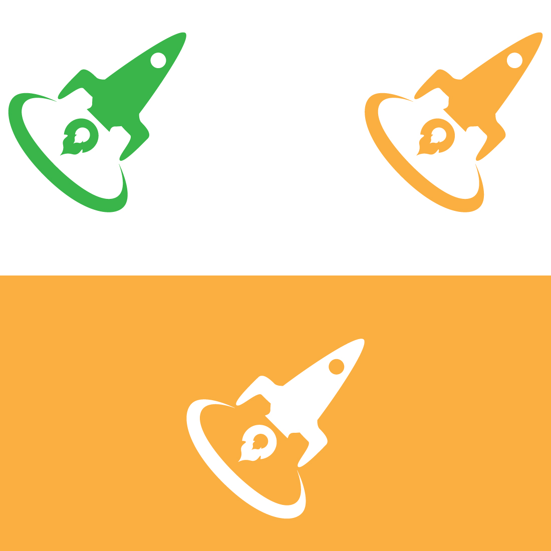 A Modern Rocket Logo, Business Startup, Innovation and company brand identity, A Symbol of Success preview image.