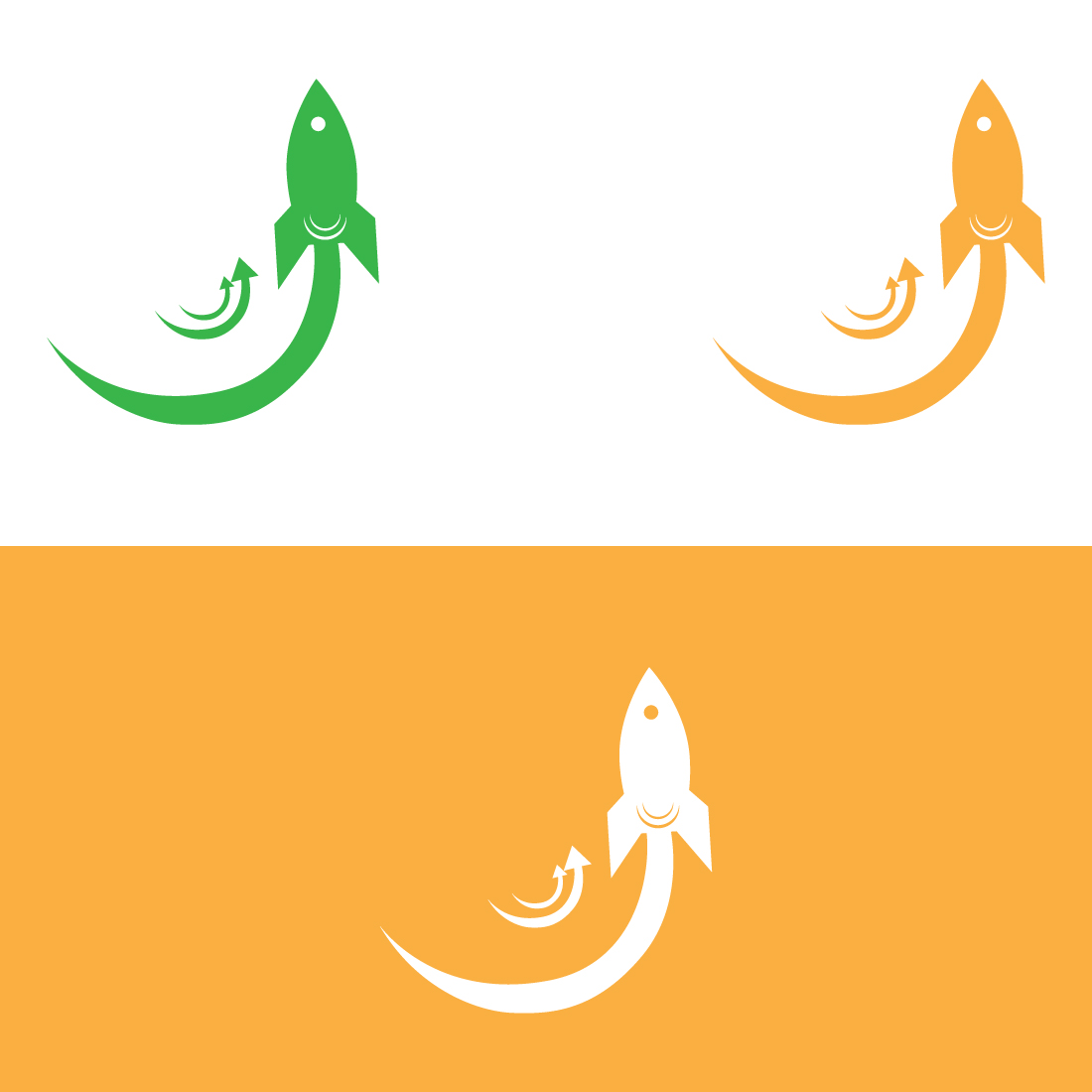 A Rocket Logo, Startup Company, Business Growth, Fast Speed and company brand identity, A Symbol of Success preview image.