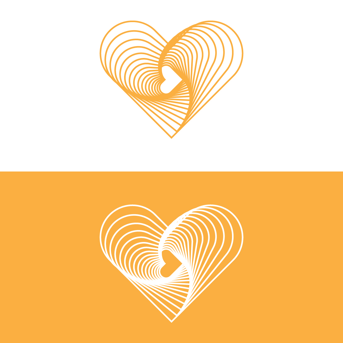 Abstract Heart Line Art - Minimalist Design preview image.