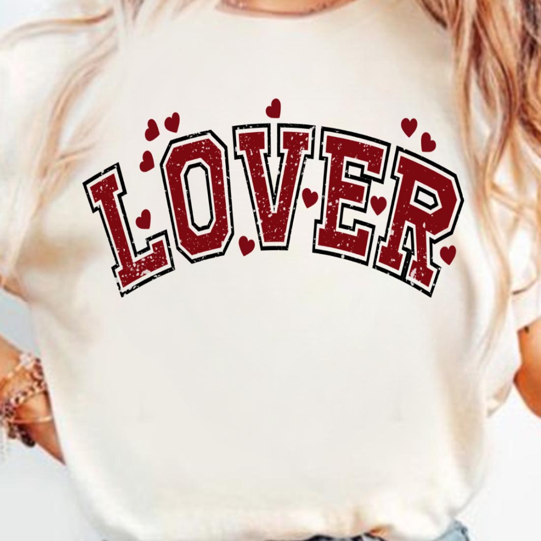 Valentine's Day Lover T-shirt Design cover image.