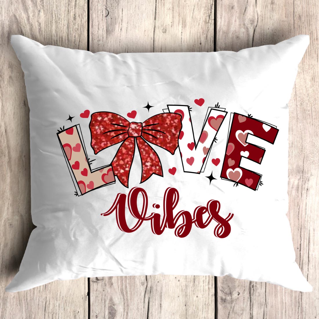 Love Vibes Valentine's Day PNG T-Shirt Design – Romantic & Trendy preview image.